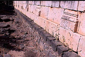  The stone blocks making up the walls of Capernaum's contemporary synagogue are large like those of the Huqoq synagogue.