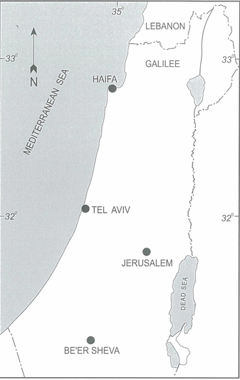 Fig.1: Map of Israel