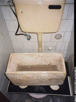 The James, son of Joseph, brother of Jesus ossuary hidden in a rooftop toilet in Tel Aviv. Courtesy of the Israel Antiquities Authority.